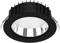 Pragmalux LED Downlight Fora IP65 Ø172 - Ø150 25-30W 2350-3250lm 3000K-4000K 2-CCT zwart +Universele LED Driver (DALI2, 1-10V, Push-dim)-6