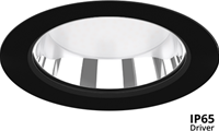 Pragmalux LED Downlight Fora IP65 Ø235 - Ø200 38W 3800-3850lm 3000K-4000K 2-CCT zwart +IP65 Driver