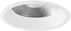 Pragmalux LED Downlight Mondial IP54 facet wit verdiept 25,5W 3200lm 3-CCT CRI>90 UGR<19 60D BØ226 - GØ200-210 +Philips DALI2 driver