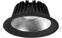 Pragmalux LED Downlight Mondial IP54 facet zwart standaard 19,5W 2275-2450lm 3000K-3500K-4000K 3-CCT CRI>90 UGR<19 60D BØ200 - GØ150-190 +TCI Casambi Driver-3