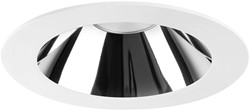 Pragmalux LED Downlight Mondial IP54 hoogglans wit plat 13,5-25,5W 1700-3200lm 3-CCT CRI>90 UGR<19 60D BØ214 - GØ200 +Philips driver