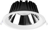 Pragmalux LED Downlight Mondial IP54 hoogglans wit licht verdiept 13,5-25,5W 1700-3200lm 3-CCT CRI>90 UGR<19 60D BØ226 - GØ200-210 +Philips driver incl. eurosnoer 2m wit-3