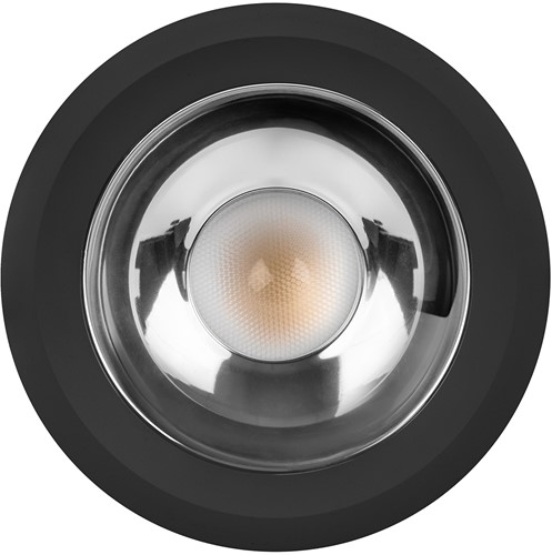 Pragmalux LED Downlight Mondial IP54 hoogglans zwart standaard 6-16W 700-1800lm 3-CCT CRI>90 UGR<19 60D BØ146 - GØ120-130 +Philips driver incl.3P snoer splitter, 1 in 2 uit-2