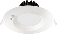 Pragmalux LED Downlight Mondial PIR IP54 opaal wit 13-18W 1400-2100lm 3-CCT 100D BØ190 - GØ150-165 +LED Driver incl.3P aansluitsnoer-2