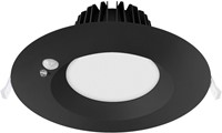 Pragmalux LED Downlight Mondial PIR IP54 opaal zwart 13-18W 1400-2100lm 3-CCT 100D BØ176 - GØ150-160 +LED Driver-2