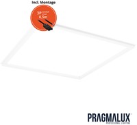 Pragmalux LED Frame Paneel Conto 60x60cm 20-40W 3CCT 3000K-3500K-4000K 2300-5000lm wit + Driver incl.3P Aansluitsnoer (4x14W)