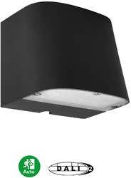 Pragmalux LED Gevelarmatuur Briq Up/Down IP65 C4 Down 7W 800-840lm Up 3W 400-420lm 3000-4000K 2CCT Grafiet Zwart RAL9011 DALI-2+noodmodule zelftest 1uur