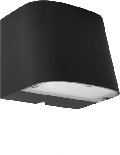 Pragmalux LED Gevelarmatuur Briq Up/Down IP65 C4 Down 7W 800-840lm Up 3W 400-420lm 3000-4000K 2CCT Grafiet Zwart RAL9011
