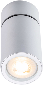 Pragmalux Opbouwspot Penda Rond Kantelbaar wit RAL9003 - Incl. GU10 Fitting-1