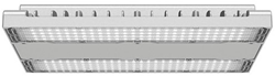 Pragmalux LED Balvast Sporthalarmatuur Lineo IP66 IK10 150W 4000K 21000lm 80x100D (1 Unit) Grijs - 0-10V Dimbaar