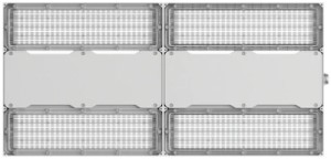 Pragmalux LED Balvast Sporthalarmatuur Lineo IP66 IK10 150W 4000K 21000lm 80x100D (1 Unit) Grijs - 0-10V Dimbaar-2