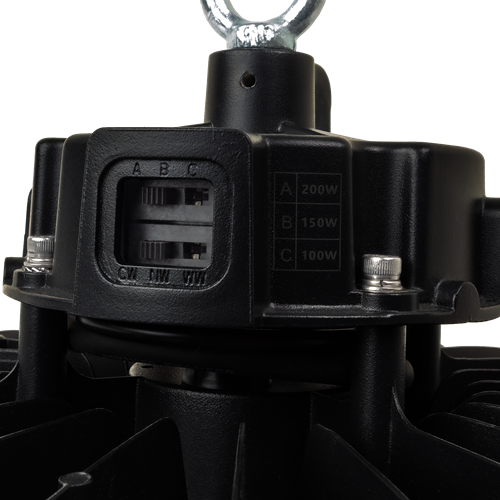Pragmalux LED Highbay Storm G3 100-200W 3000K-5000K 3CCT 17000-34000lm 120D Zwart DALI2(250-400W)-5