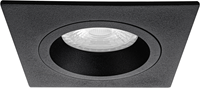 Pragmalux Inbouwspot Ados Vierkant Zwart RAL9004 - Incl. GU10 Fitting