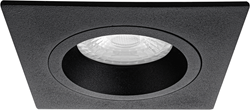Pragmalux Inbouwspot Ados Vierkant Zwart RAL9004 - Incl. GU10 Fitting