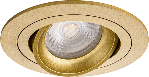 Pragmalux Inbouwspot Alpha Rond Kantelbaar Goud - Incl. GU10 Fitting