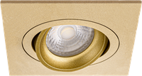 Pragmalux Inbouwspot Boxy Vierkant Kantelbaar Goud - Incl. GU10 Fitting