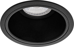 Pragmalux Inbouwspot Mido Rond Zwart RAL9004 - Incl. GU10 Fitting