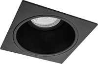 Pragmalux Inbouwspot Mido Vierkant Zwart - Incl. GU10 Fitting-1