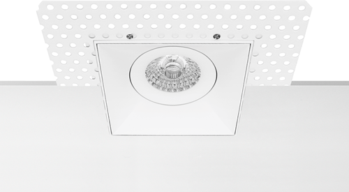 Pragmalux Inbouwspot Navis Trimless Vierkant Kantelbaar Wit - Incl. GU10 Fitting