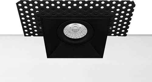 Pragmalux Inbouwspot Navis Trimless Vierkant Kantelbaar Zwart - Incl. GU10 Fitting