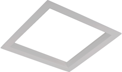 Pragmalux LED Inbouwspot Squadro 1V Grijs Ø215x215 Buitenmaat - Gatmaat Ø205x195