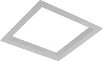 Pragmalux LED Inbouwspot Squadro 1V Grijs Ø215x215 Buitenmaat - Gatmaat Ø205x195