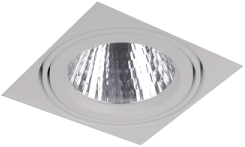 Pragmalux LED Inbouwspot Squadro LED Module Incl. Driver 46W 3000K CRI>90 PW 60D 4505lm Grijs