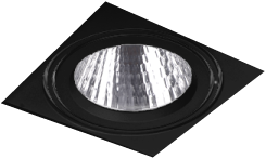 Pragmalux LED Inbouwspot Squadro LED Module Incl. Driver 46W 3000K CRI>90 PW 60D 4505lm Zwart