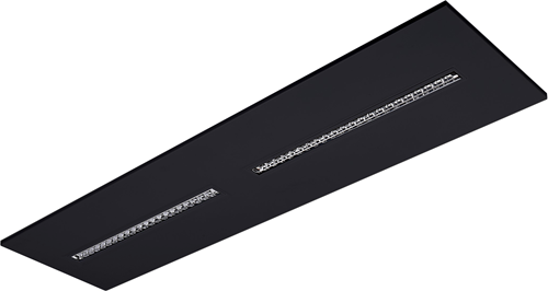 Pragmalux LED Inlegarmatuur Modul 30x120cm 18,5-30W 2500-4200lm 3000K-4000K 2CCT UGR<16 zwart RAL9005 +Universele driver (DALI2, 1-10V, push-dim)-6
