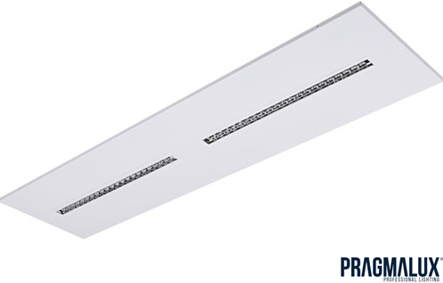 Pragmalux LED Inlegarmatuur Modul 30x120cm 26-30W 3500-4200lm 3000K-4000K 2CCT UGR<16 wit RAL9003 +driver