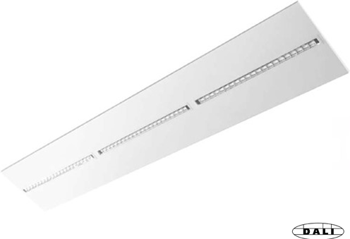 Pragmalux LED Inlegarmatuur Modul 30x150cm 45W 6000-6300lm 3000K-4000K 2CCT UGR<16 wit RAL9003 +Philips DALI2 driver