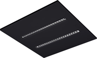 Pragmalux LED Inlegarmatuur Modul 60x60cm 26-30W 3500-4200lm 3000K-4000K 2CCT UGR<16 zwart RAL9005 +driver incl. 3P Aansluitsnoer-6