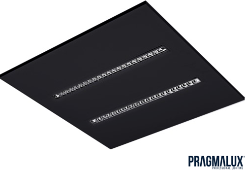 Pragmalux LED Inlegarmatuur Modul 60x60cm 26-30W 3500-4200lm 3000K-4000K 2CCT UGR<16 zwart RAL9005 +driver