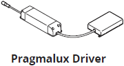 Pragmalux LED Inlay Armaturmodul 30x120cm 26-30W 3500-4200lm 3000K-4000K 2CCT UGR<16 sort RAL9005 +driver