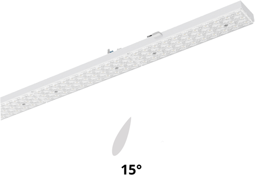 Pragmalux PRX-Line LED module 1528mm 32-60W 4489-9150lm 3000K asymmetrisch Links 15°