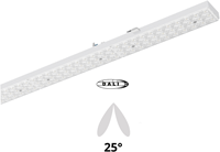 Pragmalux PRX-Line LED module 1528mm 60 Watt 9150lm 5000K Dubbel asymmetrisch 25° DALI