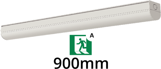 Pragmalux LED monteringsstang Linea 90cm 15-25W 3000-5000K 3CCT 2100-3500lm + nødmodul 1 times selvtest