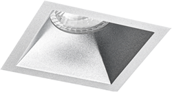 Pragmalux Opbouwspot Cinto Vierkant Ring Zilver RAL9006