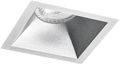 Pragmalux Opbouwspot Cinto Vierkant Ring Zilver RAL9006