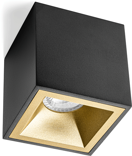 Pragmalux Opbouwspot Cinto Vierkant Ring Goud RAL1003-2