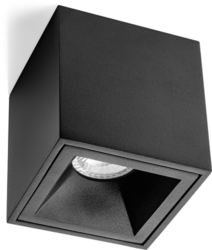 Pragmalux Opbouwspot Cinto Vierkant Ring Zwart-1