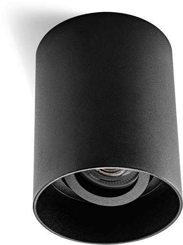 Pragmalux Opbouwspot Luxo Rond Kantelbaar Zwart - Incl. GU10 Fitting