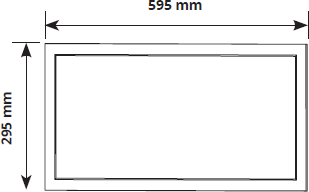 Pragmalux LED Paneel 30x60cm Sigma G2 IP65 CRI>90 9-20W 5000K-6500K 2-CCT 1100-2600lm UGR<19 +Driver incl. 3P Aansluitsnoer (2x14W/2X18W)-2