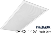Pragmalux LED Paneel 30x60cm Sigma G2 IP65 CRI>90 10-20W 5000K-6500K 2-CCT 1250-2600lm UGR<19 +Universele Driver (DALI2, 1-10V, Push-dim) (2x14W/2X18W)-1