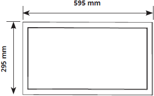 Pragmalux LED Paneel 30x60cm Sigma G2 IP65 CRI>90 9-20W 5000K-6500K 2-CCT 1100-2600lm UGR<19 +Driver (2x14W/2X18W)-3