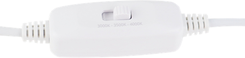 Pragmalux LED Paneel 60x60cm Rondix IP54 20-40W 3000K-3500K-4000K 3CCT 2300-5000lm UGR<19 wit RAL9016 +Driver incl. 3P Aansluitsnoer en splitter en trekontlasting, 1 in 2 uit(4x14W)-4