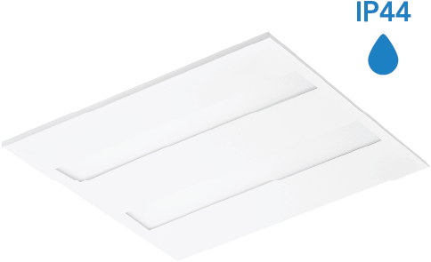 Pragmalux LED Paneel Flexcore IP44 60x60cm 26-39W 3600-5500lm 3000K-3500K-4000K 3CCT CRI >90 UGR<19 wit RAL9003+Philips DALI driver