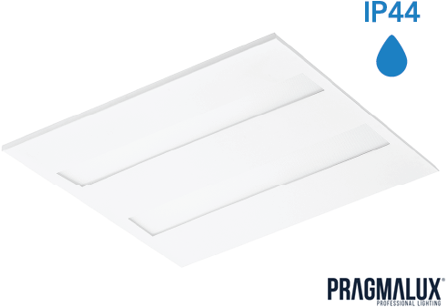 Pragmalux LED Paneel Flexcore IP44 60x60cm 26-39W 3600-5500lm 3000K-3500K-4000K 3CCT CRI >90 UGR<19 wit RAL9003+driver