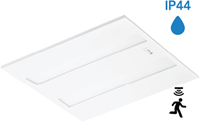 Pragmalux LED Paneel Flexcore IP44 Easyair Sensor 60x60cm 26-39W 3600-5500lm 3000K-3500K-4000K 3CCT CRI >90 UGR<19 wit RAL9003+Philips DALI SR driver