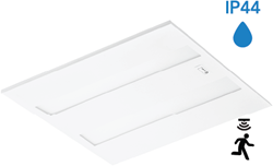 Pragmalux LED Paneel Flexcore IP44 Easyair Sensor 60x60cm 26-39W 3600-5500lm 3000K-3500K-4000K 3CCT CRI >90 UGR<19 wit RAL9003+Philips DALI SR driver